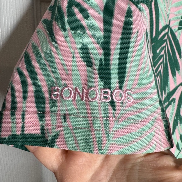 BONOBOS GOLF Men’s Standard Fit Palm Leaf Golf Polo Size L Pier 59 Chelsea Pier - Picture 4 of 6